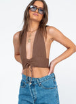 product Princess Polly Sleeveless Sweetheart  Shiloh Top Brown