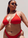 Blanca Bikini Top Red Curve