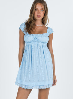 product Princess Polly Square Neck  Carlita Mini Dress Blue