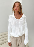 Symons Sweater White Princess Polly  Cropped 