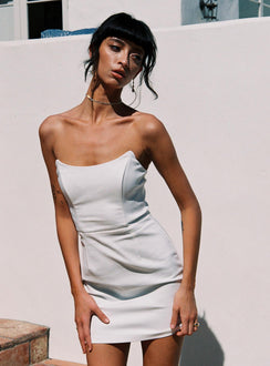 product Princess Polly High Neck  Mary Jo Mini Dress White