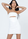 product Princess Polly High Neck  Lavar Strapless Mini Dress White