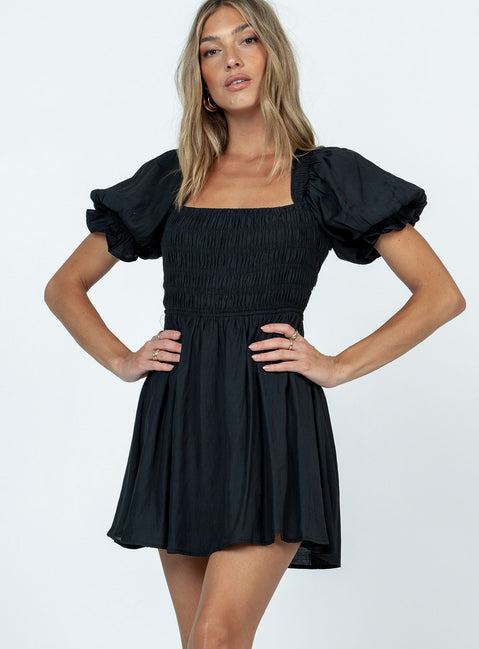 product Princess Polly High Neck  Dani Mini Dress Black