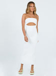 product Princess Polly High Neck  Talena Strapless Midi Dress White