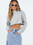 Dunn Sweater Grey Princess Polly  Cropped 