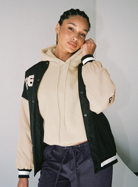 Bomber jacket Embroidered graphics throughout Press button fastening Twin hip pockets Elasticated cuffs & waistband