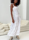 product Princess Polly Asymmetric Neckline  Alver Maxi Dress White Floral