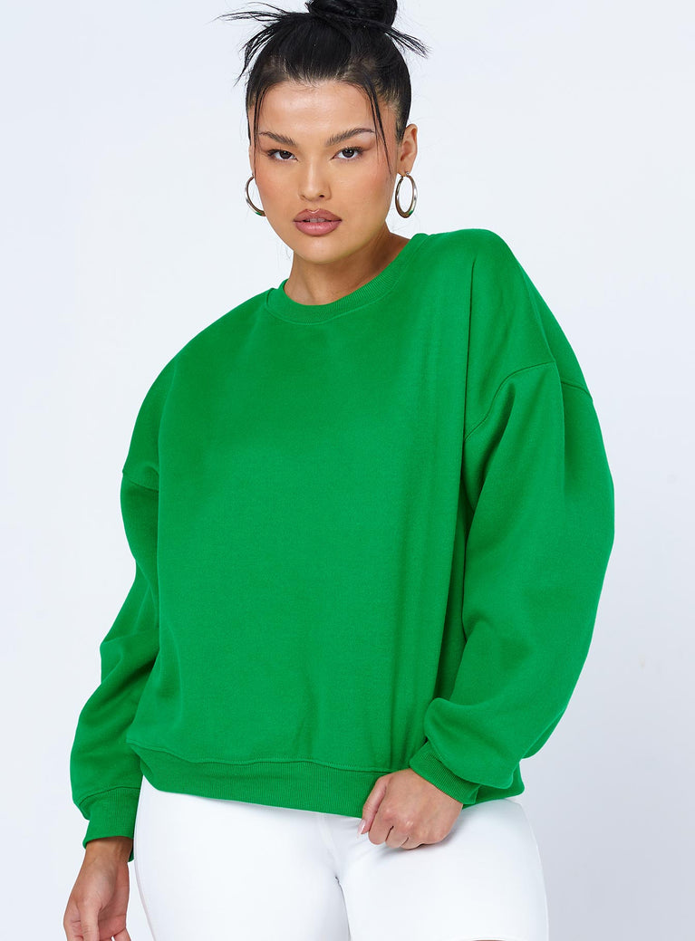 Charlotte Crewneck Sweatshirt Green