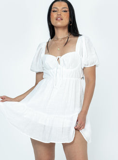 product Princess Polly Square Neck  Britten Mini Dress White