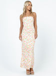 product Princess Polly Sweetheart Neckline  Tiarna Strapless Maxi Dress White / Floral