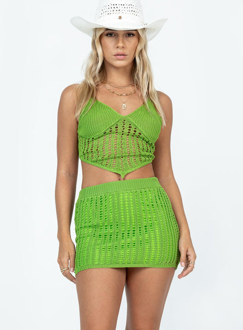 product Hervey Skirt Green Princess Polly  Mini Skirts 
