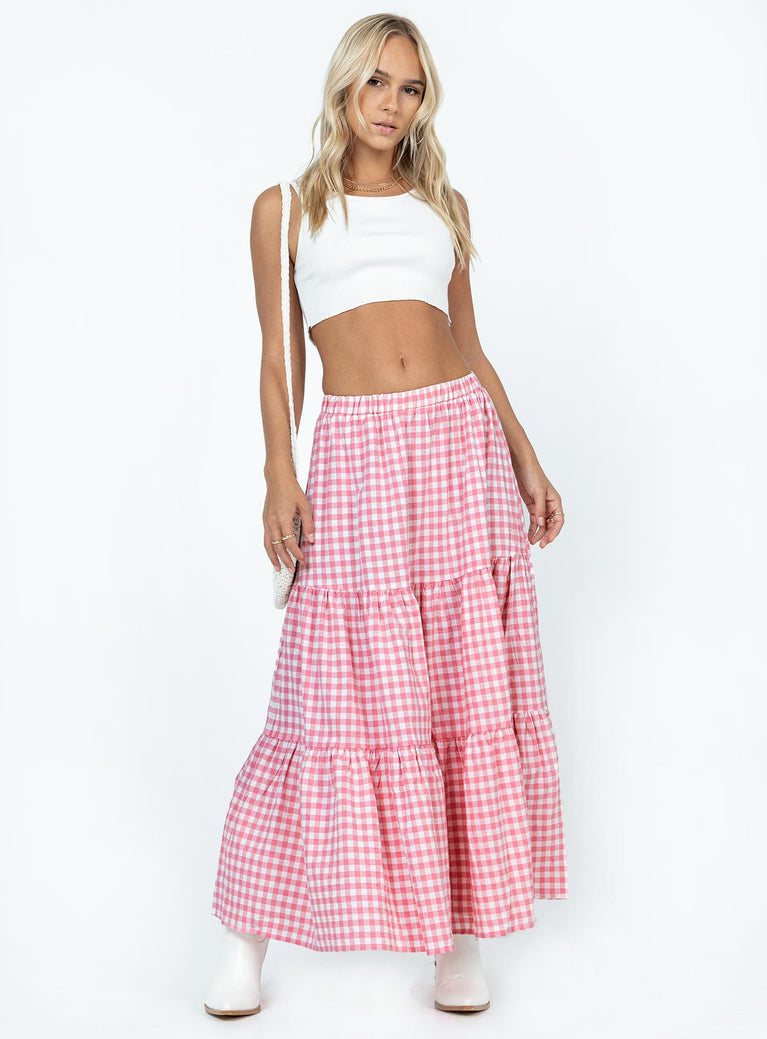 product Hale Midi Skirt Pink Princess Polly  Maxi 