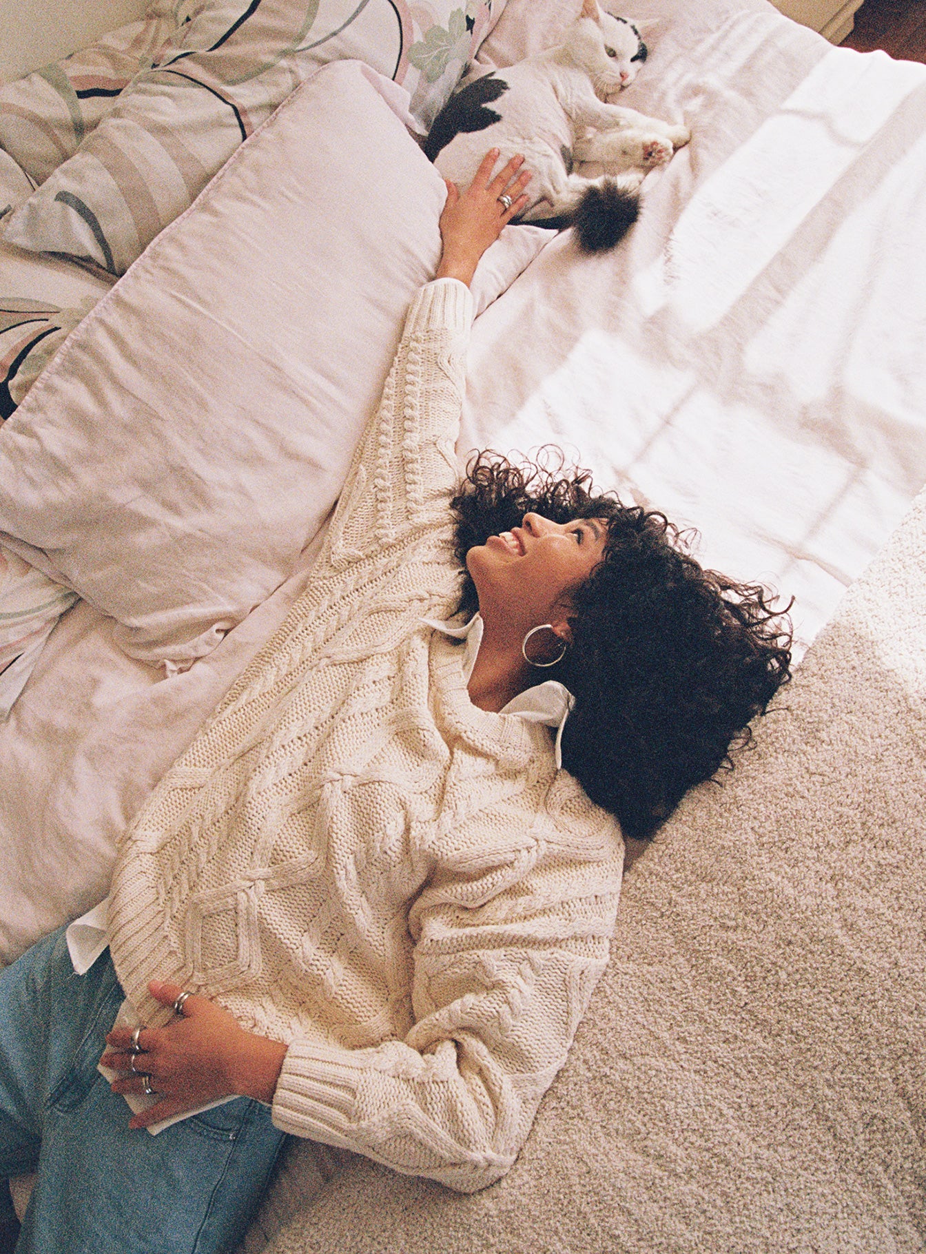 product Anaya Oversized Sweater Beige Princess Polly  Long 