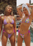 Vanessa Reversible Bikini Bottoms Purple Multi