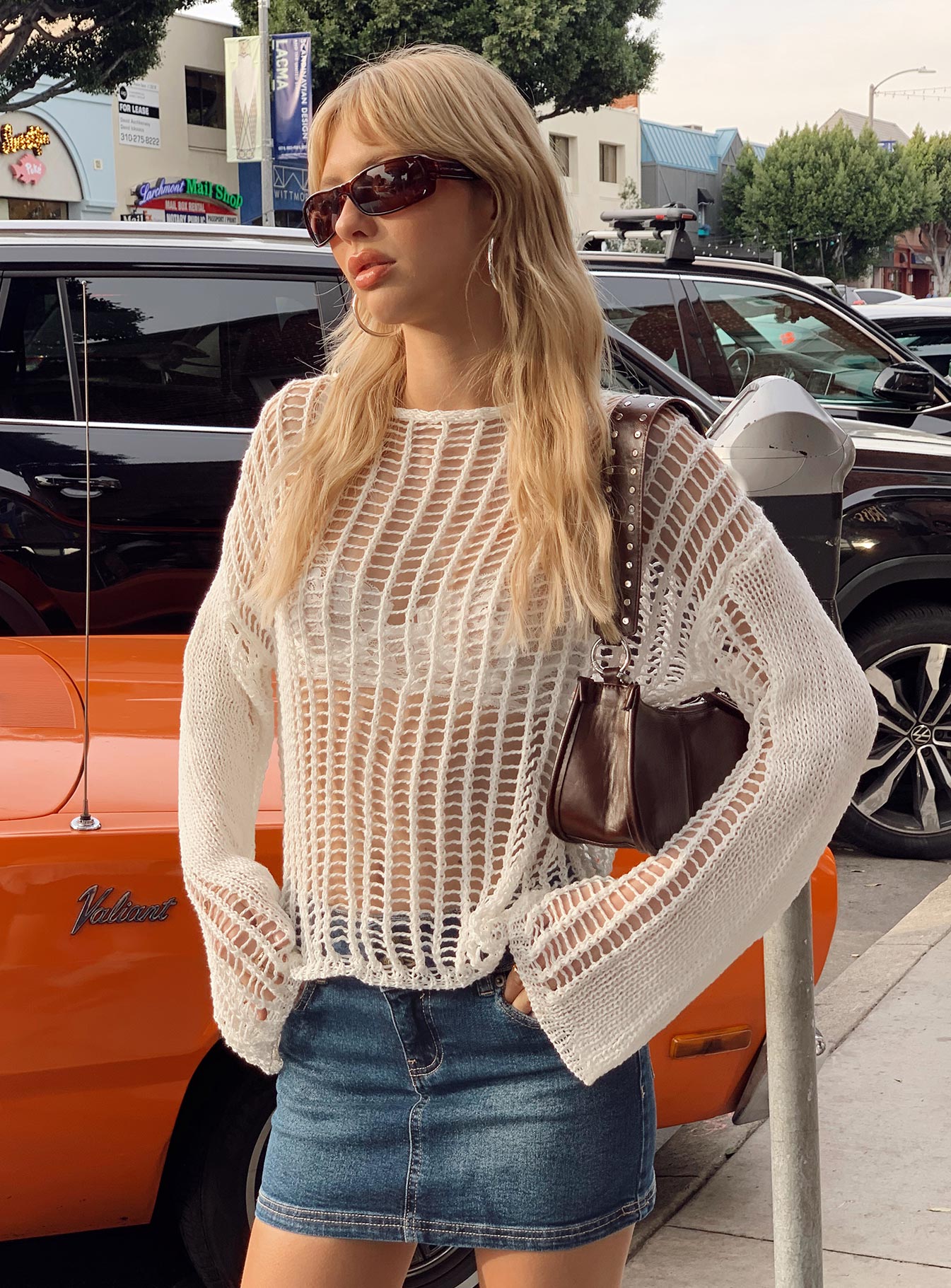 The Kennedy Sweater White Princess Polly  long 