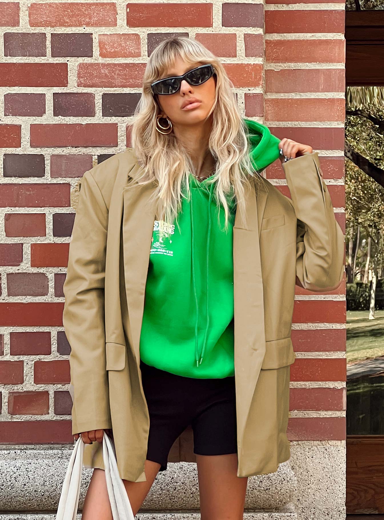 Welcome To The Jungle Blazer Beige