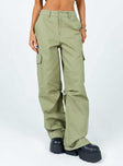 product Princess Polly Low Rise Pants Low Rise Pants Low Rise Pants  Fallout Mid Rise Cargo Pants Green