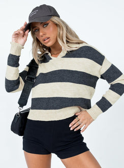 Hampton Sweater Black Princess Polly  Cropped 
