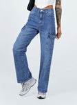 product Princess Polly High Waisted  Pimaga Denim Cargo Jeans