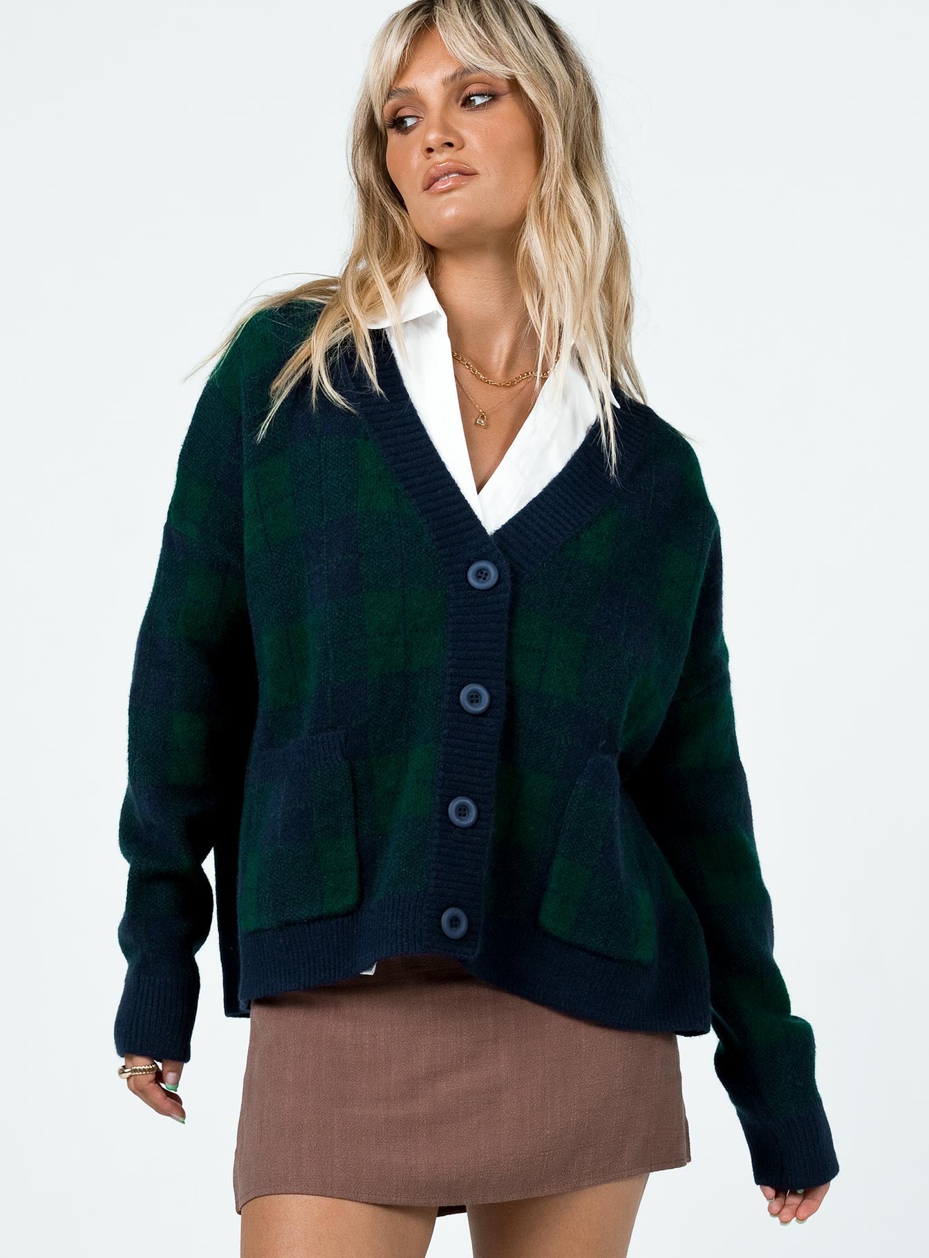 Jerrell Cardigan Navy Princess Polly  long 