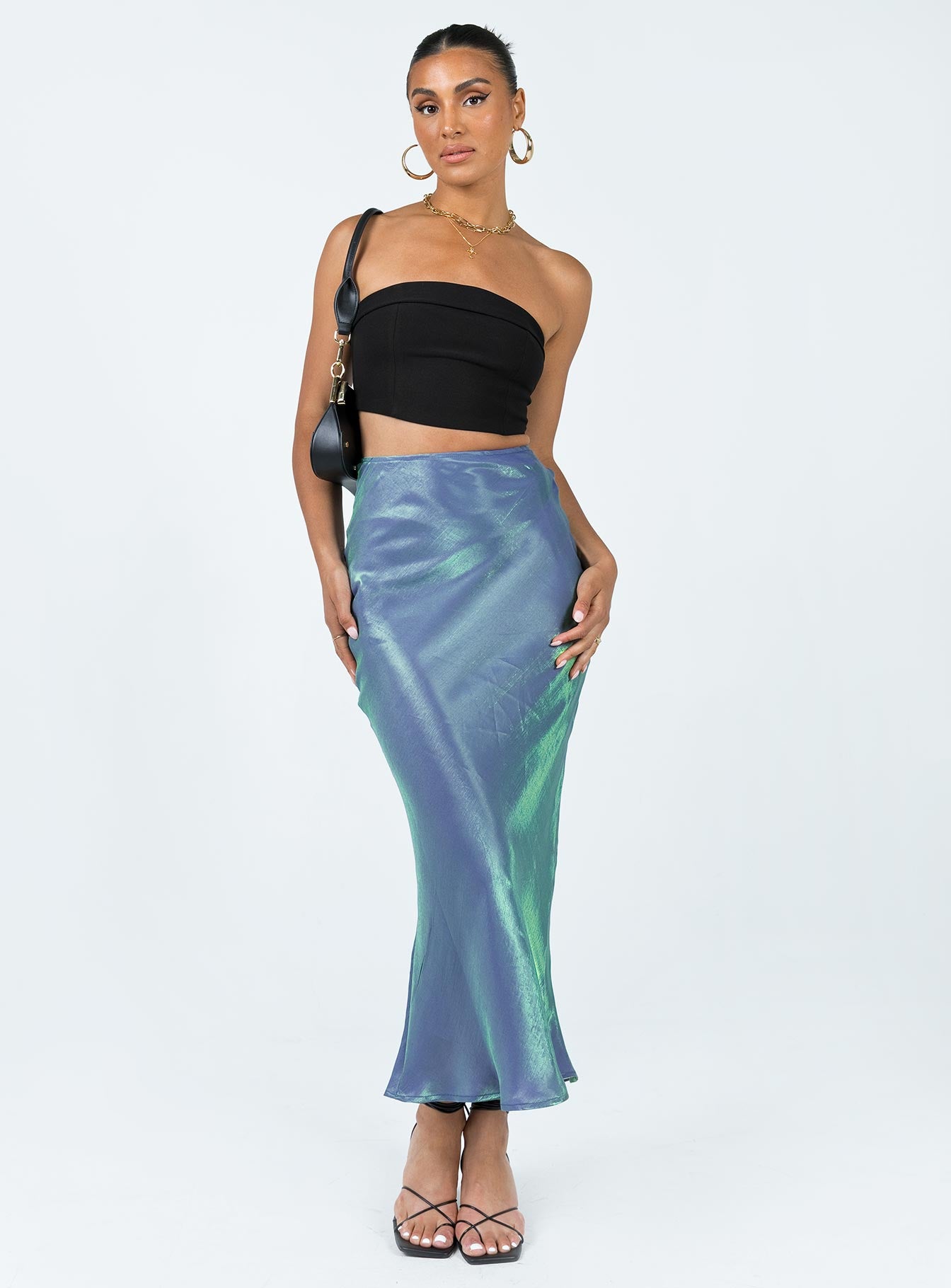 product Tobin Maxi Skirt Mermaid Blue Princess Polly  Maxi 