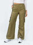 Princess Polly   Cademan Cargo Pants Khaki