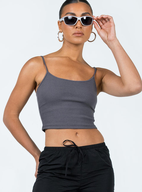 product Princess Polly Sleeveless Square Neck  Tamiah Top Slate