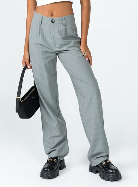 product Princess Polly  Titius Pant Grey Pinstripe