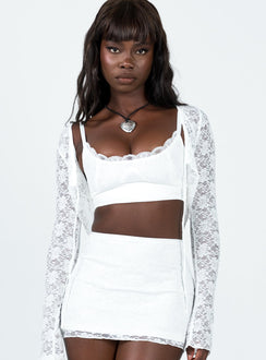 product Princess Polly Full Sleeves Square Neck  Sorrento Long Sleeve Top White