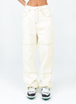 Princess Polly Low Rise  Copeland Jeans White