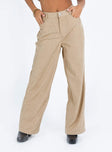 product Princess Polly High Waisted Pants  Frannie Corduroy Pants Cream