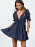 product Princess Polly Crew Neck  Blissful Mini Dress Navy