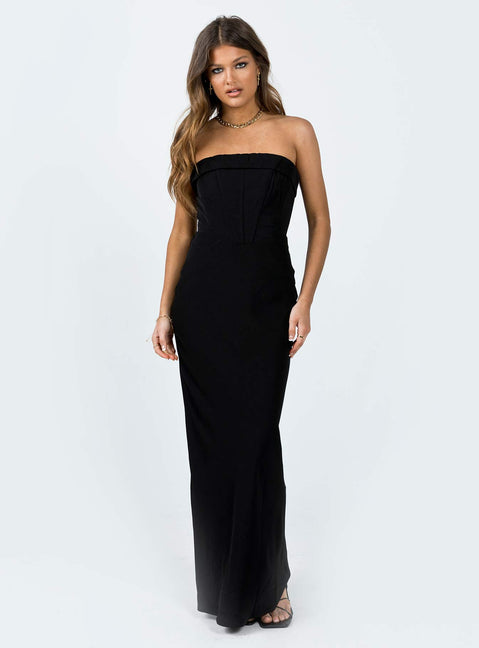 product Princess Polly Asymmetric Neckline  Lana Maxi Dress Black