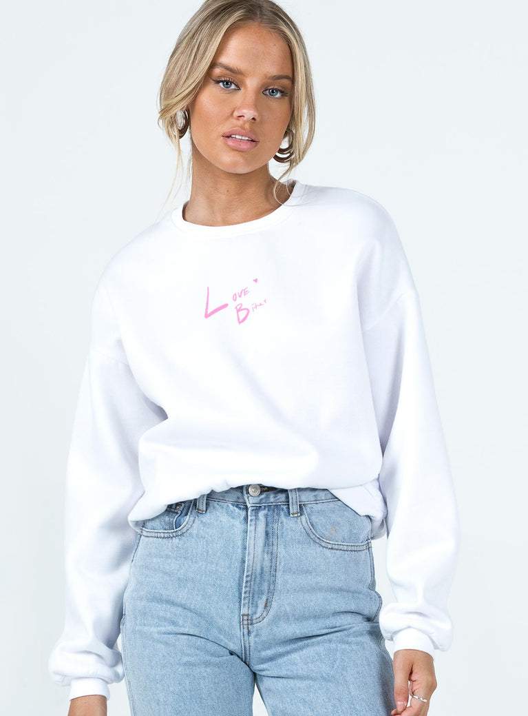 Love Bites Sweatshirt White Princess Polly  regular 