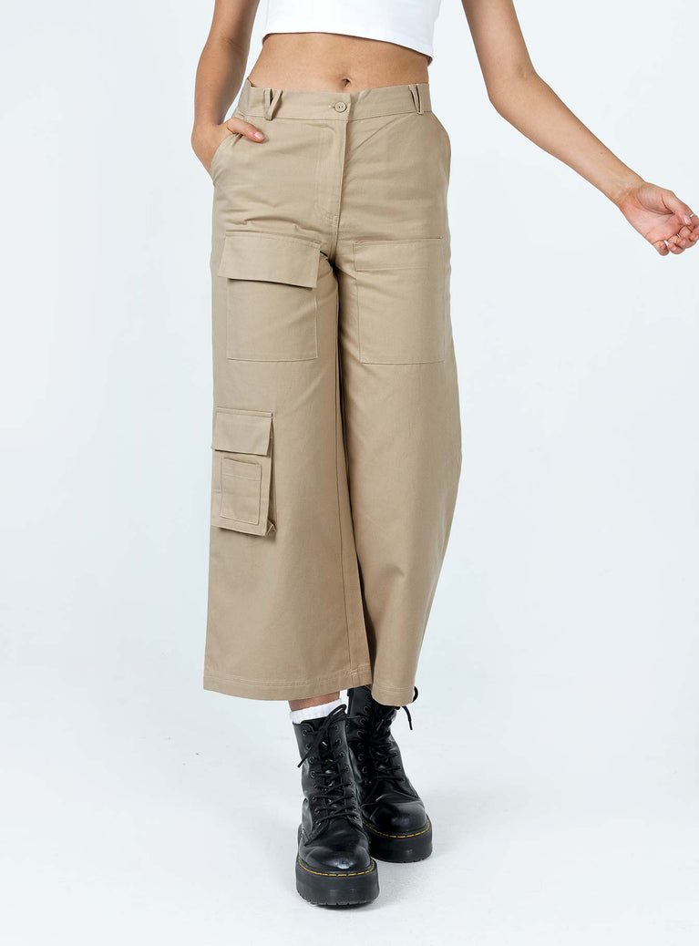 product Princess Polly High Waisted Pants High Waisted Pants High Waisted Pants  Cepora Pants Beige