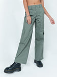 Princess Polly  Luna Mid Rise Cargo Pants Grey