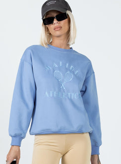 Malibu Athletics Sweatshirt Blue Princess Polly  regular 