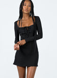 product Princess Polly High Neck  Normandy Long Sleeve Mini Dress Black