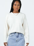 Highview Boucle Sweater White Princess Polly  regular 