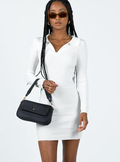 product Princess Polly High Neck  Leanne Long Sleeve Mini Dress White