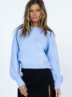 Helenna Sweater Blue Princess Polly  Cropped 