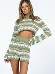 Leah Knit Set Green Multi