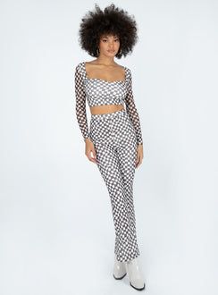 Gia Set Brown / White