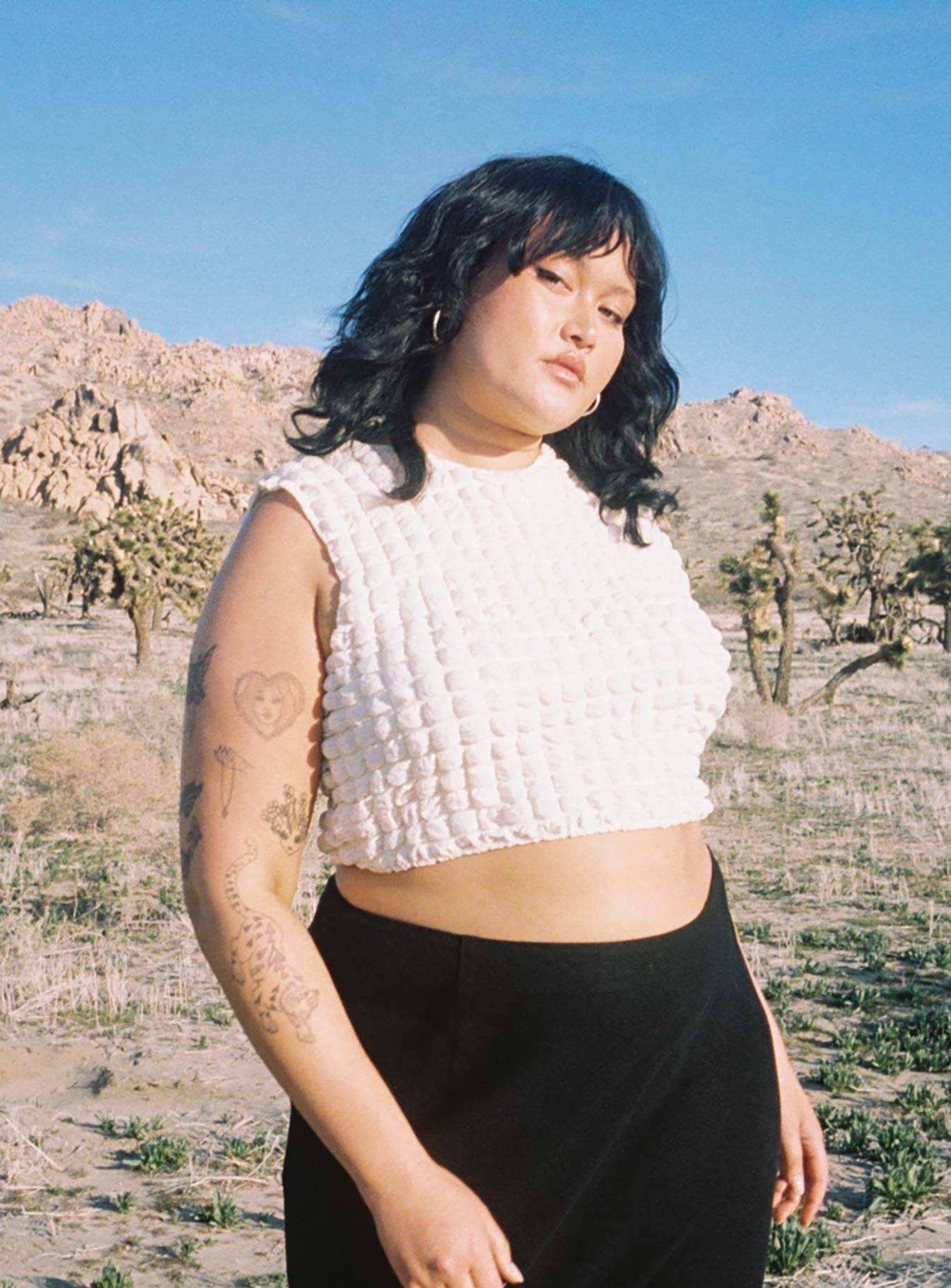 product Princess Polly Sleeveless Crew Neck  Kendrick Top Cream Curve