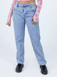 Princess Polly High Rise  Mollie Asymmetric Denim Jeans