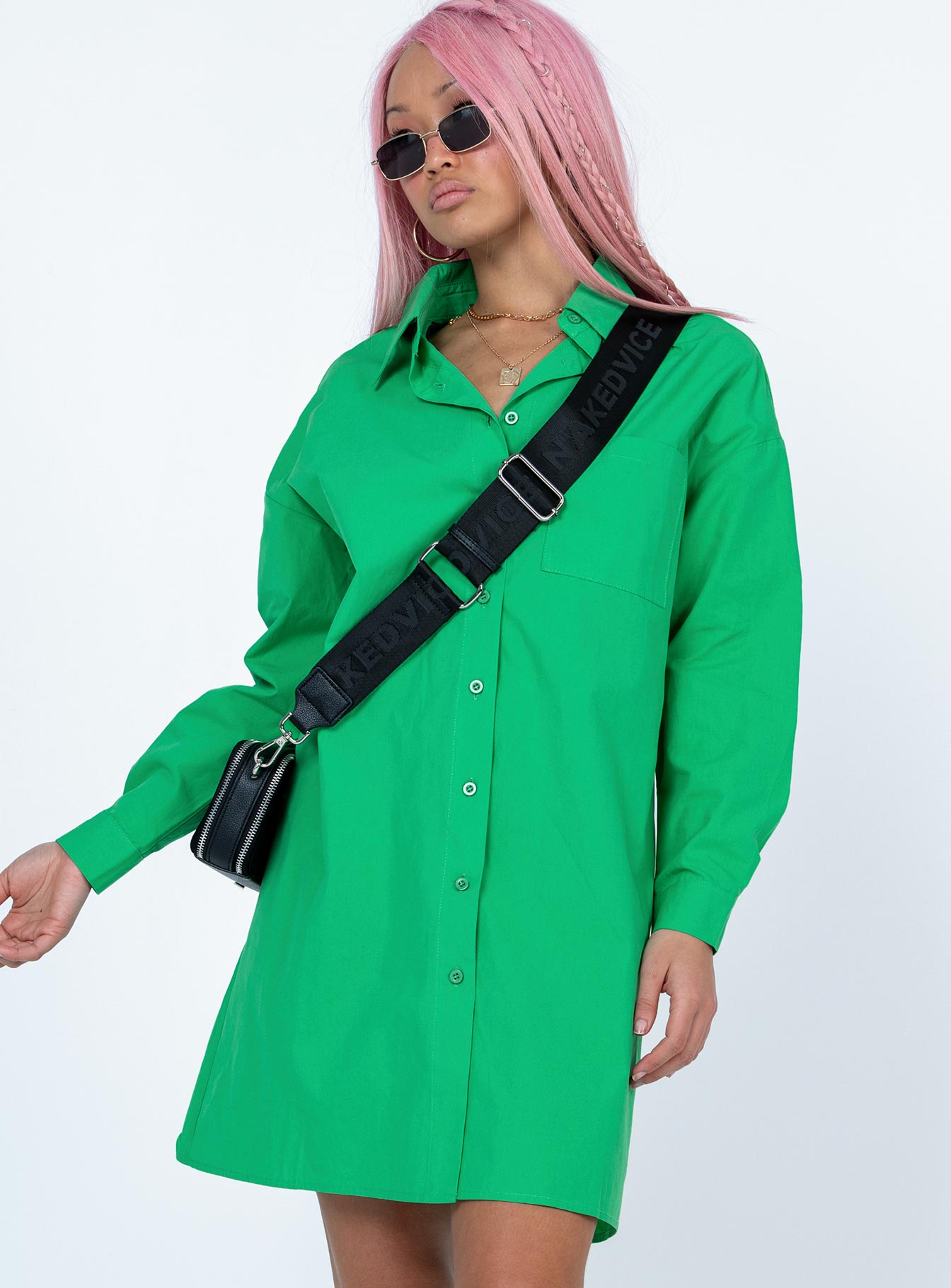 product Princess Polly Square Neck  Emersyn Mini Dress Green