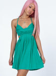 product Princess Polly Asymmetric Neckline  Sean Mini Dress Green