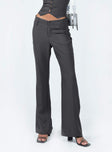 Front view of model wearing  front Princess Polly  Archette Pant Slate