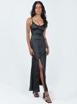 Princess Polly Scoop Neck  Carol Maxi Dress Black