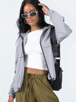 Spray jacket Drawstring neckline & waist  Zip front fastening  Twin hip pockets  Elasticated cuffs 